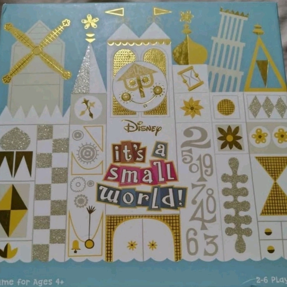 NEW Disney Parks It's A Small World Theme Park Board Game Age 4+